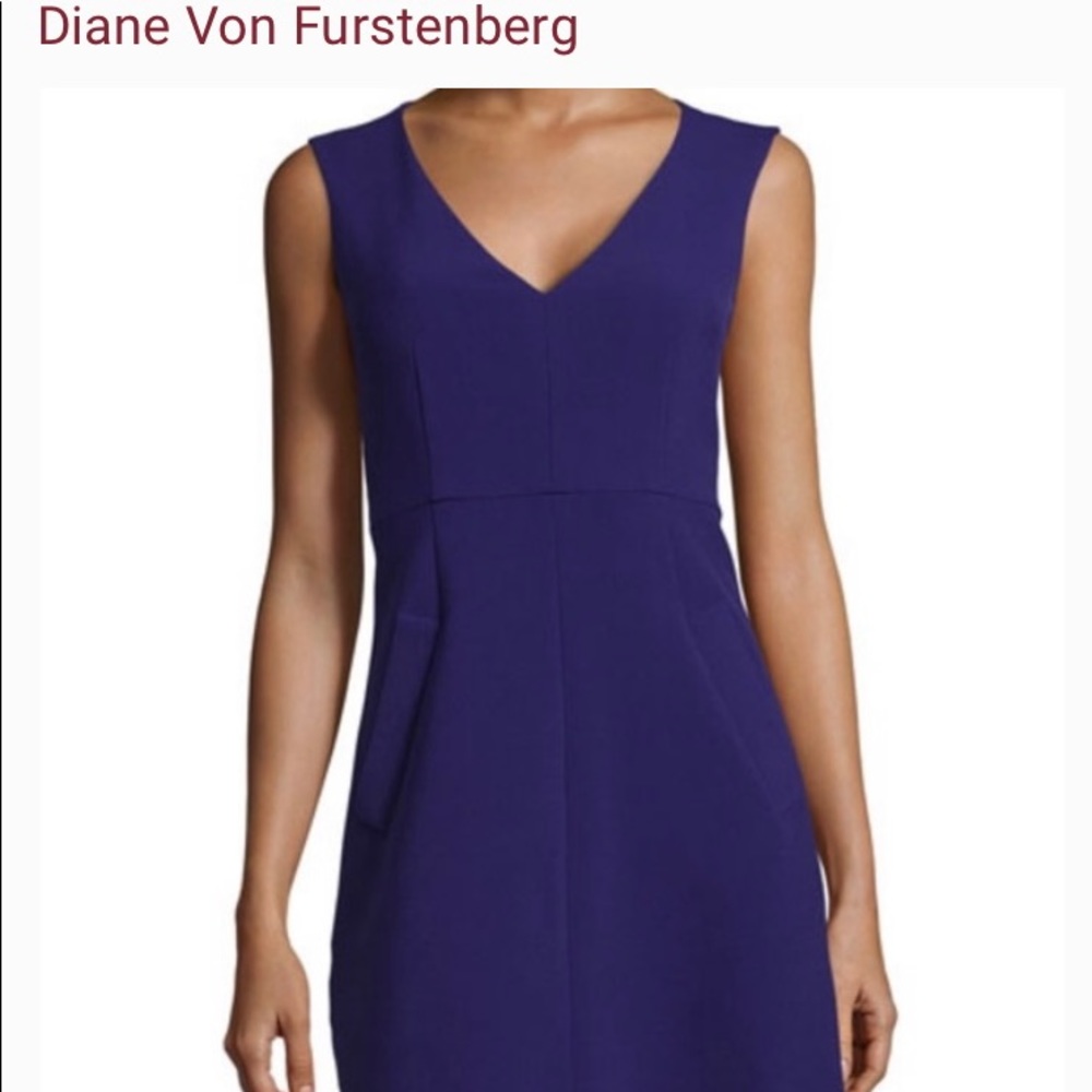 DVF purple dress sz 12
